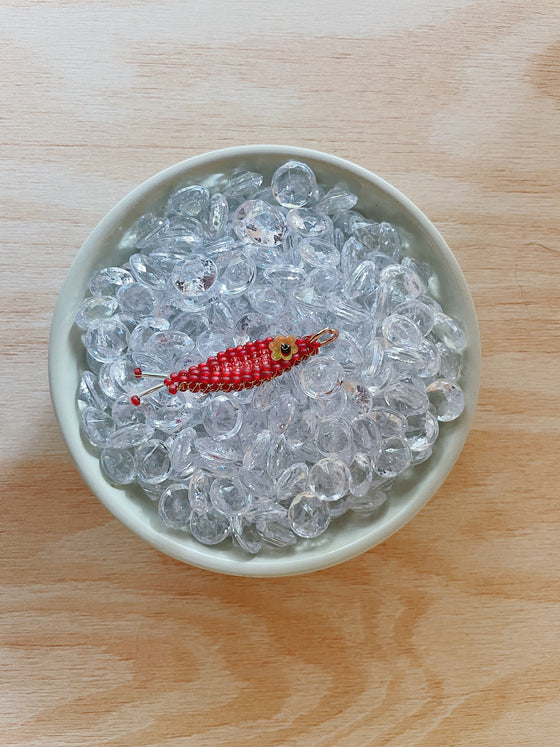 TACKLE BOX - Beaded Fish Charms (Large Flower Eye)