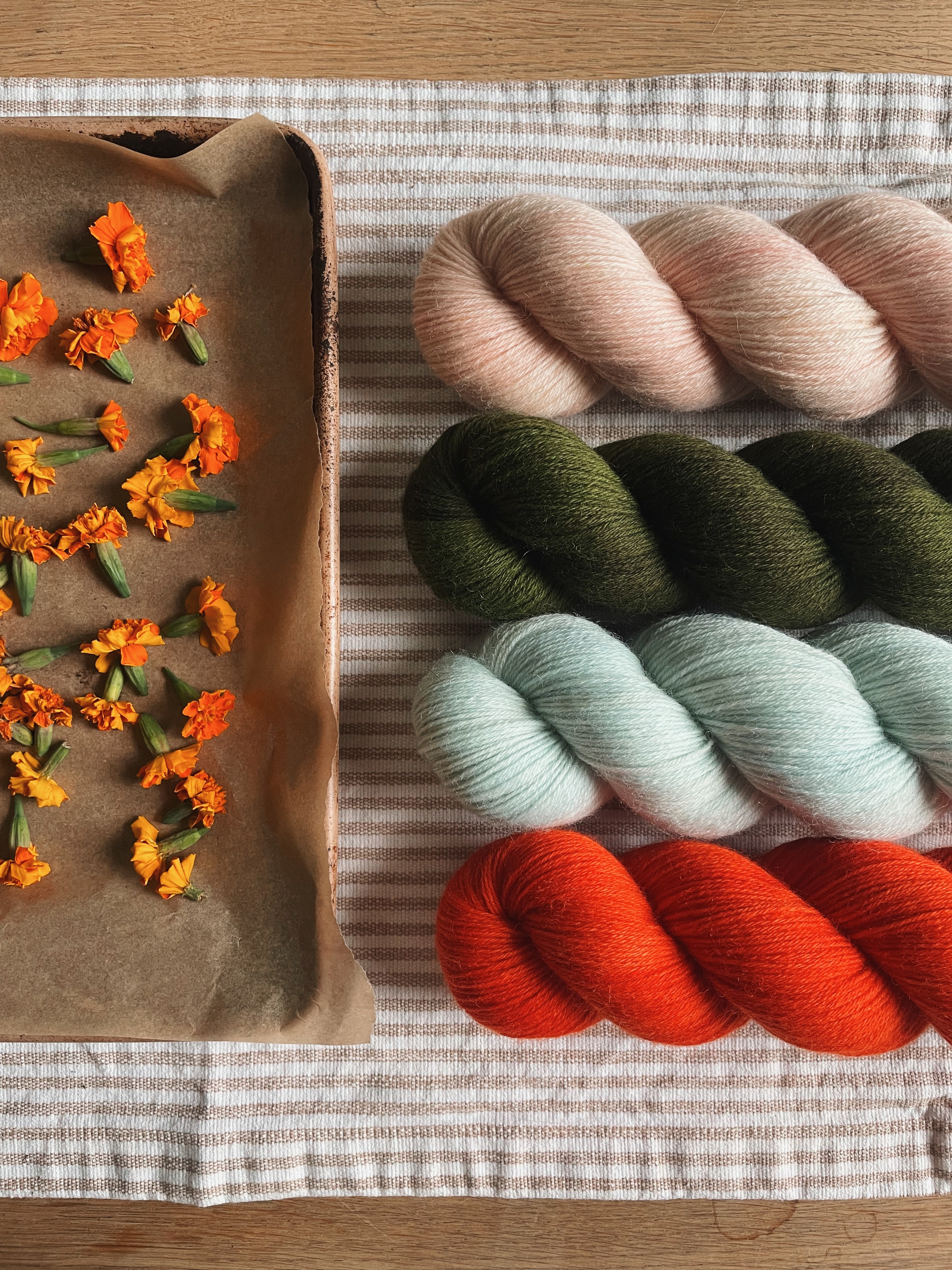 Hand Dyed Yarn by Lindsay of Hello Stella Fibres