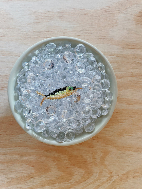 TACKLE BOX - Beaded Fish Charms (Small Flower Eye)