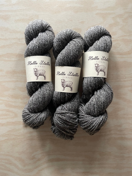 Natural Wild Wool (Undyed) - Dark Grey