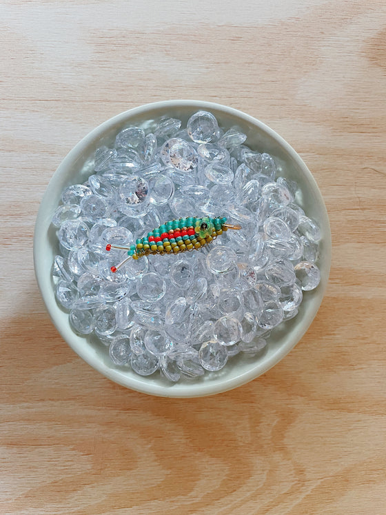 TACKLE BOX - Beaded Fish Charms (Large Flower Eye)