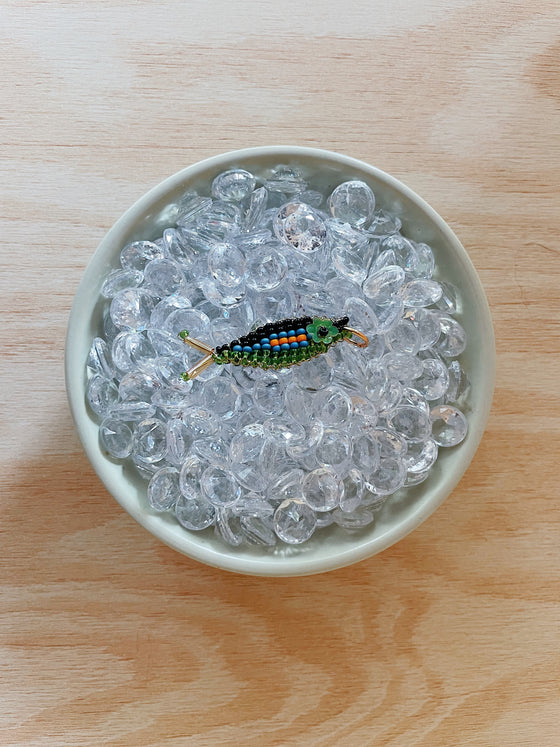 TACKLE BOX - Beaded Fish Charms (Large Flower Eye)