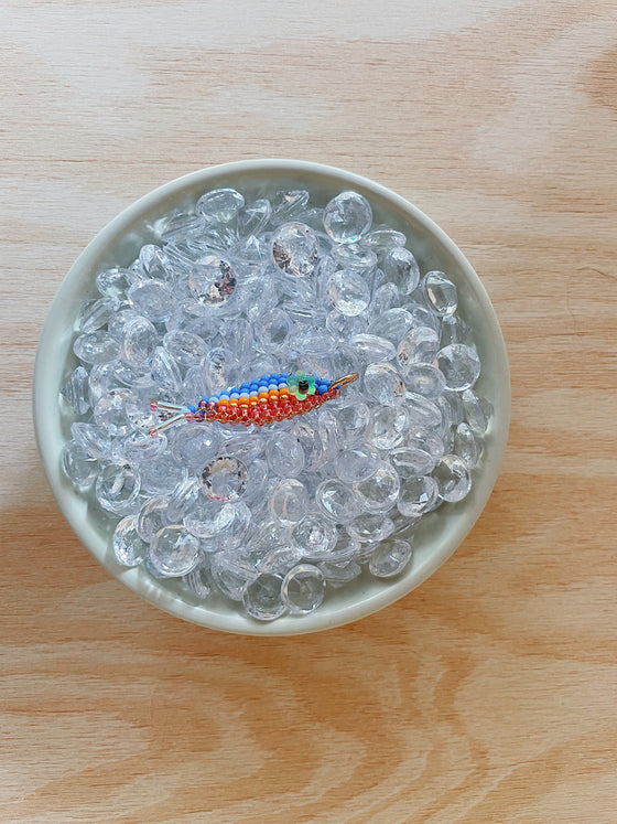 TACKLE BOX - Beaded Fish Charms (Small Flower Eye)
